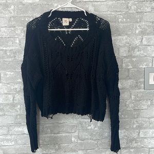 White Crow Buckle sweater